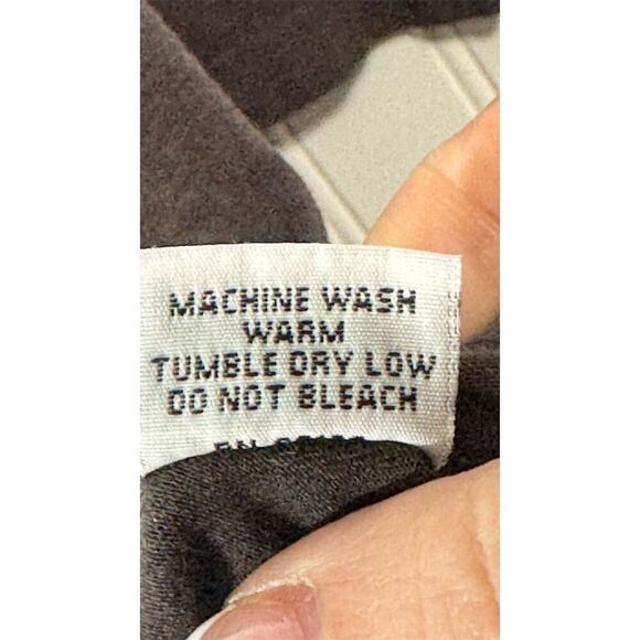 Bryn Walker Black Asymmetrical Tunic Dress M Bamboo Lagenlook Minimalist Artsy - Picture 8 of 9